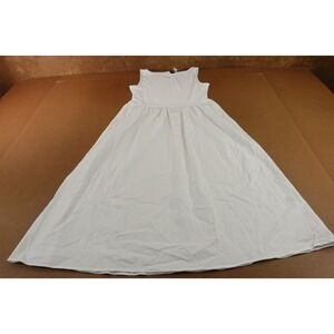 H&M Divided Womens Size Large White Sleeveless Flared Skit Maxi Dress NWT